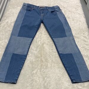 Mavi Blue Patchwork Women Jeans